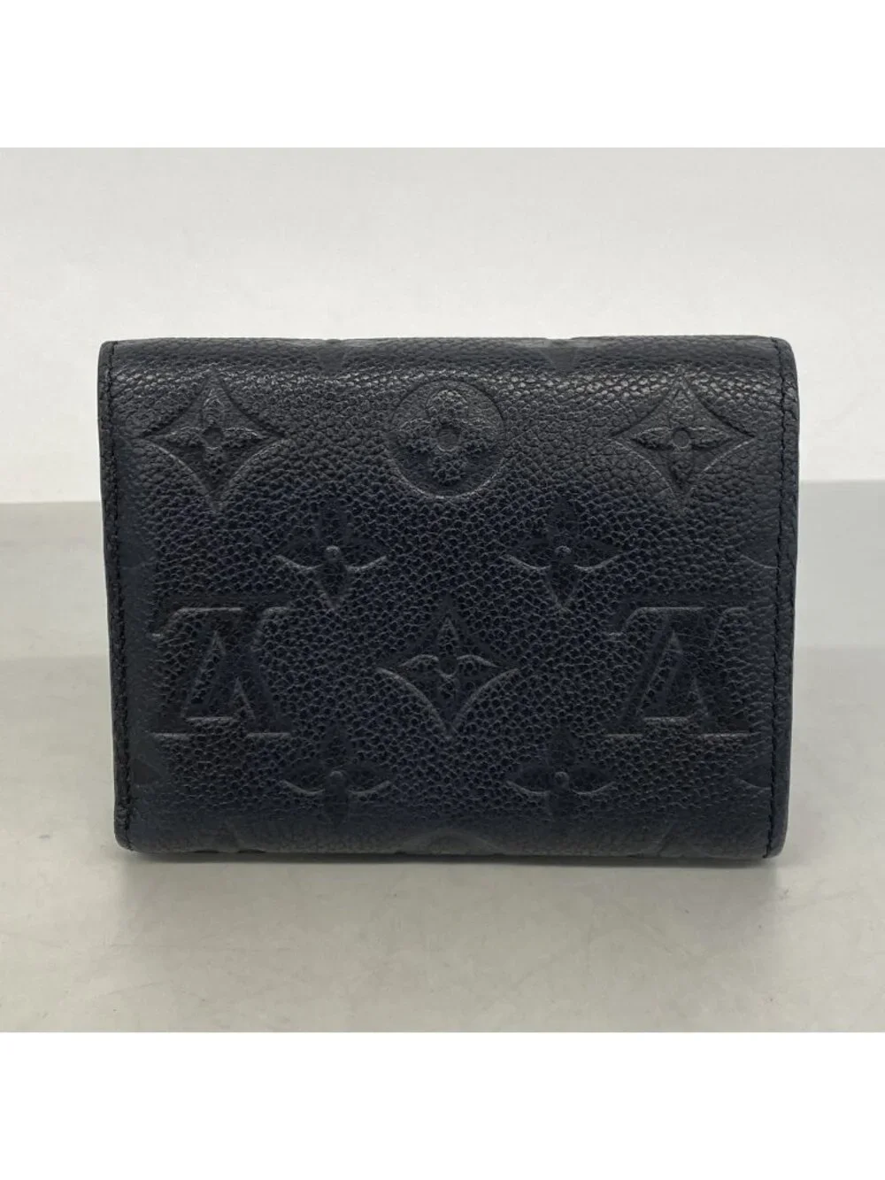 Louis Vuitton Trifold Wallet Monogram Empreinte Portefeuille Victorine Noir